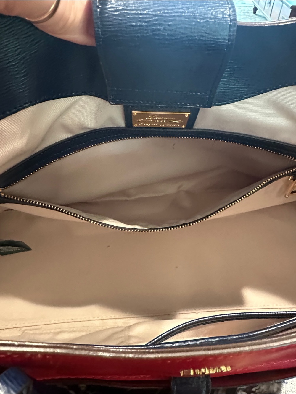 Ralph Lauren Red Leather Tote NWOT - Picture 8 of 12